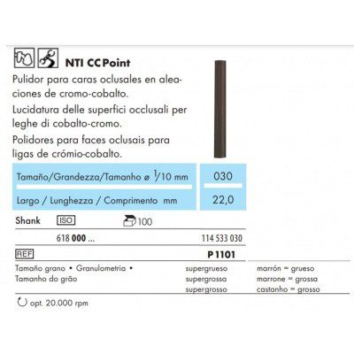 CC Point Pulidor Marrón para Caras Oclusales